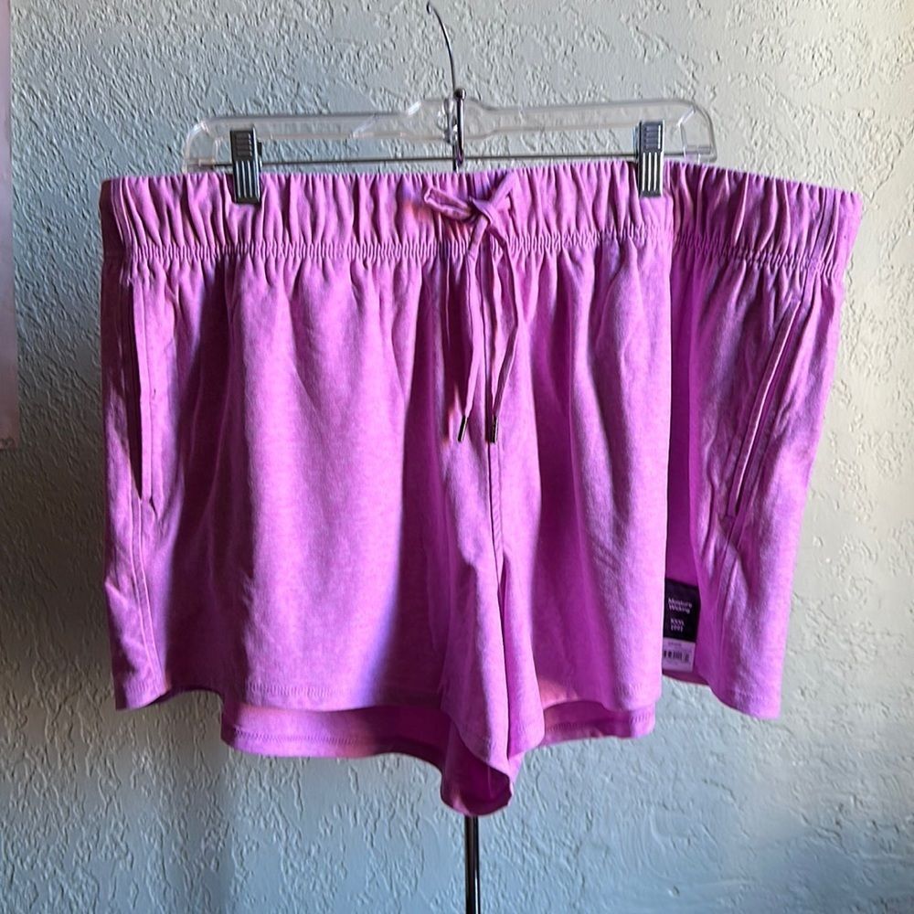 Athletic Works Women's Plus Size XXXL Purple Moisture Wicking Shorts